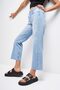 Blue Cropped Cotton Denim Women's Trousers - 100% Alimentación - 3