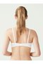 - Women's White Earless Hollow Bra 66142 - 3