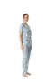 Us Polo Women's Mint Buttoned Pajamas Set 17047