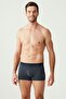 Men's Navy Blue - Cobalt Blue - Navy Blue Melange 3-Piece Boxer - 8
