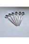 Set of 12 Silver Teaspoon Coffee Ice Cream Dessert Cake Sugar Spoon Round - 4