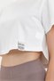 Bella Women's White 100% Cotton Crew Neck Padded T-Shirt - 4