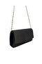 Black Satin Women's Evening Dress Bag - 3