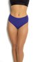 6 Pack Women's Purple Cotton High Waist Panties 652 - 2