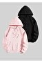 2-Pack Unisex Oversized Hooded Sweatshirt by Daxis Sportwear Company