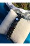Men's Steel Bracelet - Geometric Model Black Color Leather Braided - for Lover - for Spouse - for Father - 4