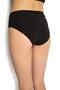 12 Pack Women's Black Cotton High Waist Panties 652 - 3