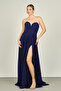 Women's Strapless Long Evening Dress 5437021 Purple