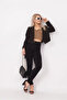 Bucha Jeans Super Black Color Throwback High Waist Label Bucha - 6