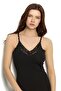Women's Black Modal Strap Tank Top 1 Piece Code 614