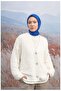 Cotton Monogram Eşarp Saks - 3