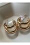 Bym606 3-Piece Gold Hoop Earring Set - Eye-Catching and Stylish Jewelry - 5