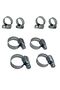 Hose clamp, 8 pieces, suitable for water hoses, gas hoses, and hoses ranging from 8-13mm.