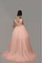 Front Short Back Long Tail Detailed Satin Ball Gown Party Graduation Dress - 2