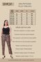 Plus Size Leopard Pattern Elastic Waist Pocketed Crepe Scuba Carrot Cut Elegant Trousers-Brown - 2