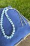 White Turquoise Prayer Beads, 33-bead rosary, turquoise stone rosary, certified, special. - 7