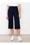 Women's Flat Capri with Elastic Waist - 4