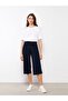 Women's Flat Capri with Elastic Waist