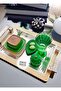 Coffee Serving/Leaf Designed Dragee/Turkish Delight Dishes, 6-pcs. - 2