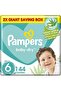 Baby Diapers | Baby-Dry Taped | Size 6 | 13+ kg | 144 Ct