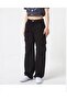 Black Cargo Pocket Women's Trousers High Waist
