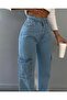 Aramavi Cargo Pocket Women's Trousers Wide Leg Loose Fit - 6