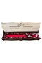 Globe Cut 8mm Special Natural Stone Red-Black Agate Rosary in Wooden Box