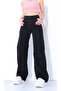 Palazzo Black Colorfast High Waist Flexible Wide Leg Jeans Blue Turtle - 4