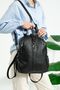 Women's 9 Compartment Large Size Backpack Washable Bag Jp4040tm Black - 4