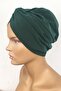 Bonnet Ready Turban Single Knot Bonnet Women's Hijab Bonnet Emerald Green Outer Bonnet Hijab Snap-on Bonnet - 2