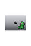 Green Geko Lizard Car, Motorcycle, Helmet, Laptop, Glass Sticker 14X12 cm - 4
