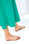 Beige Women's Slippers - Model 19356 - 3