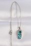Silver Colored 316l Necklace with Zircon Stone - Chain and Slippers Design - 2