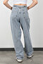 Baggy Jeans with Back Belt Detail - 3