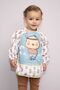 Deer and Chick Pattern Baby Food Bib with Sleeves and Pockets - 3