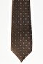 Men's Brown Indigo Patterned Tie - 2