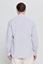 Men's Gray Linen Comfort Fit Relaxed Fit Button Collar Casual Shirt - 7