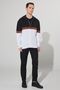 Men's Anthracite-ecru Standard Fit Regular Cut Hooded 100% Cotton Knitwear Cardigan - 4