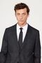 Men's Black Slim Fit Slim Fit Swallow Collar Patterned Suit - 7