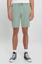 Men's Green Standard Fit Regular Fit Elastic Waist Casual Shorts with Pockets - 2