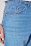 Men's Light Blue Non-Wrinkle Cotton Stretch Denim Jean Trousers Comfort Fit Relaxed Cut - 5
