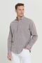 Men's Brown Linen Comfort Fit Relaxed Fit Buttoned Lapel Casual Shirt - 7