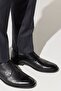 Men's Black 100% Genuine Leather Classic Shoes - 2