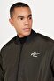 Men's Khaki Oversize Wide Cut College Collar Coat - 4