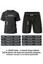 Comfortable Design Rose Print Shorts Set - 3