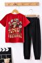 Children's Love Yourself Printed Bottom - Top Tracksuit Set