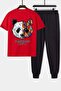 Comfortable Design Unisex Panda Printed 2-Piece Tracksuit Set