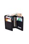 Genuine Leather Unisex Black Wallet Card Holder Sports Model