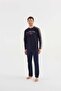 18620 Men's Crew Neck Pajama Set 23k