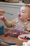 2-Piece Silicone Baby Feeding Set - Vacuum Feeding Bowl - Silicone Teething Spoon - Green - 6
